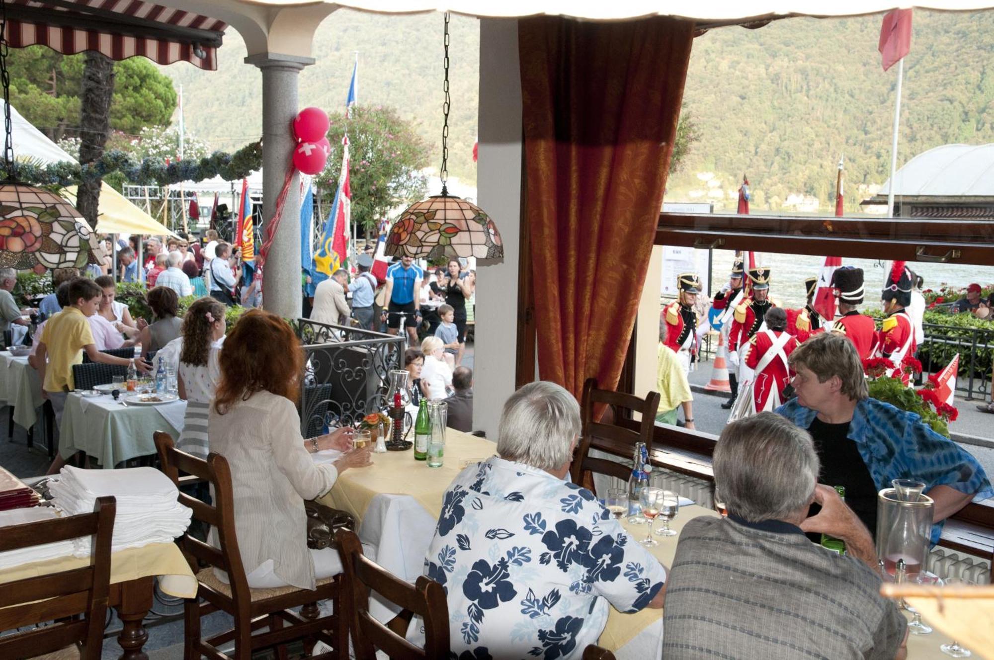 Albergo Ristorante Della Posta Morcote Exteriér fotografie