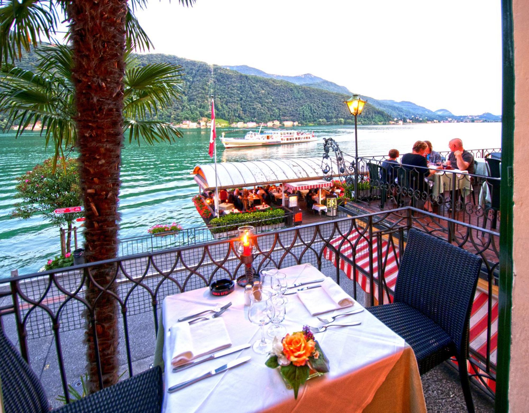 Albergo Ristorante Della Posta Morcote Exteriér fotografie