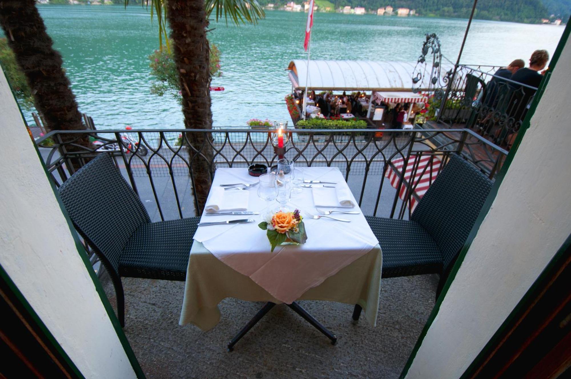 Albergo Ristorante Della Posta Morcote Exteriér fotografie