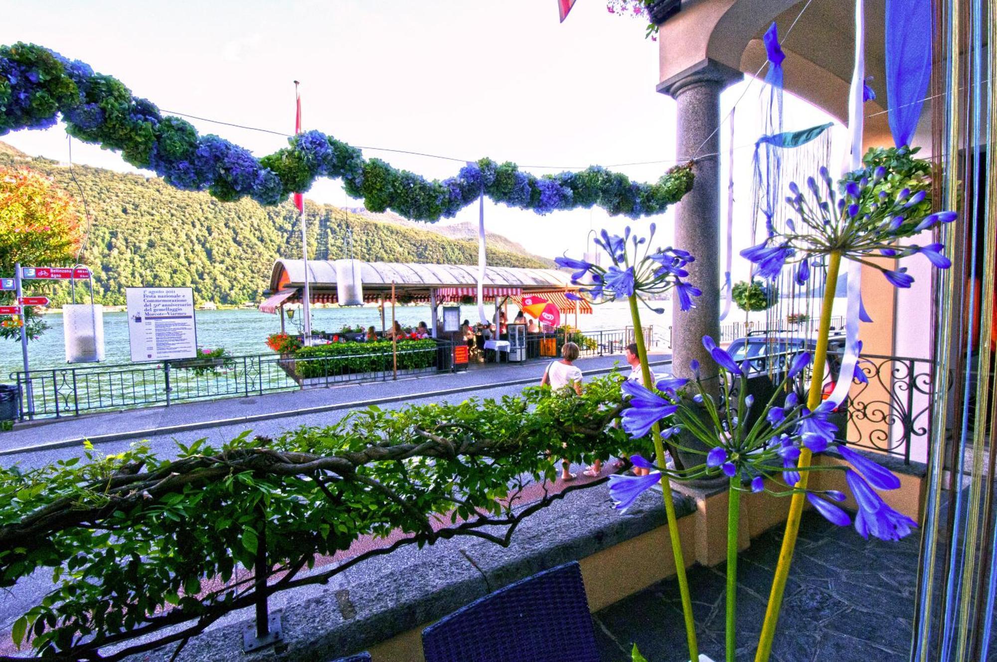 Albergo Ristorante Della Posta Morcote Exteriér fotografie